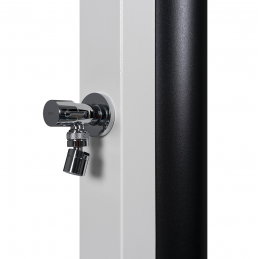 Douche de jardin solaire Blanche avec rince pieds 30L