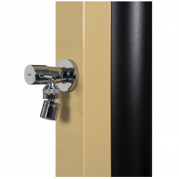 Douche de piscine solaire Beige avec rince pieds 30L