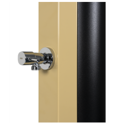 Douche de piscine solaire Beige avec rince pieds 30L