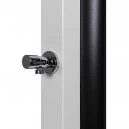 Douche de jardin solaire Blanche avec rince pieds 30L