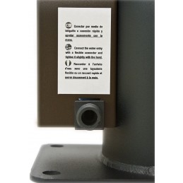 Douche de piscine solaire grise avec rince pieds 30L