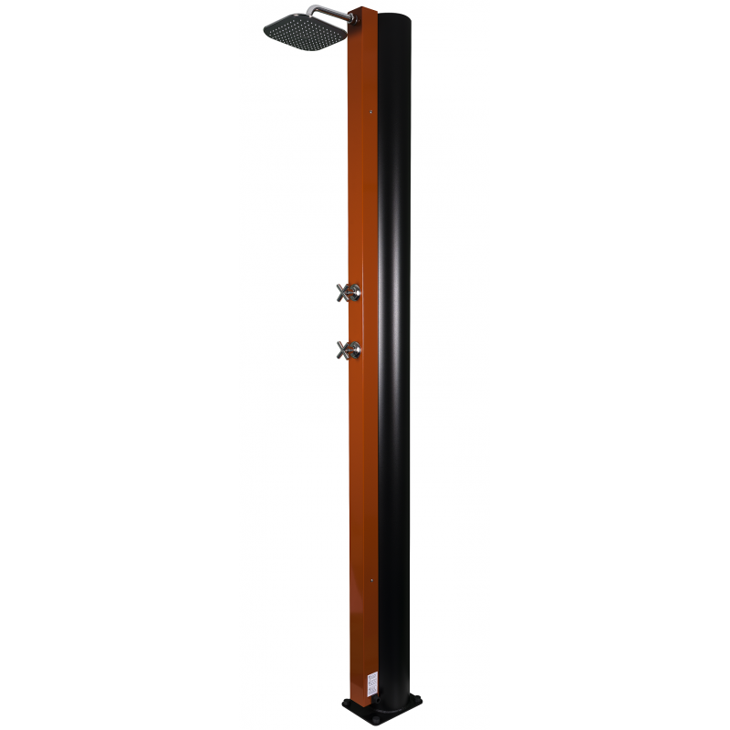 Douche de jardin solaire Orange 40L