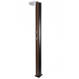 Douche de jardin solaire Marron Rustique 40L