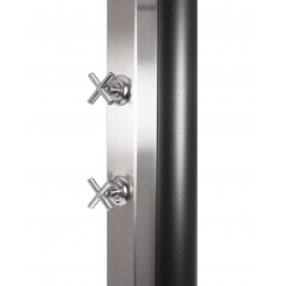 Douche de jardin solaire en acier inoxydable 40L