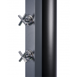 Douche de jardin solaire grise 40L