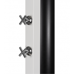 Douche de piscine solaire Blanche avec rince pieds 40L