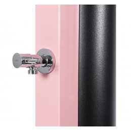 Douche de piscine solaire Rose avec rince pieds 40L