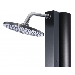 Douche de piscine solaire grise avec rince pieds 40L