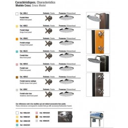 Douche de piscine solaire CROSS acier inoxydable 40L