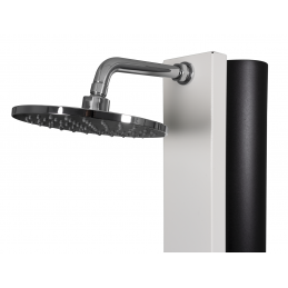 Douche de piscine solaire CROSS Blanche avec rince pieds 40L