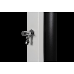 Douche de piscine solaire CROSS Blanche avec rince pieds 40L