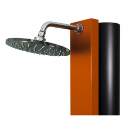 Douche de piscine solaire CROSS Orange avec rince pieds 40L