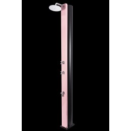 Douche de piscine solaire CROSS Rose avec rince pieds 40L