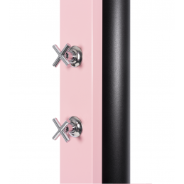 Douche de piscine solaire CROSS Rose avec rince pieds 40L