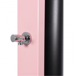 Douche de piscine solaire CROSS Rose avec rince pieds 40L