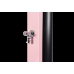 Douche de piscine solaire CROSS Rose avec rince pieds 40L