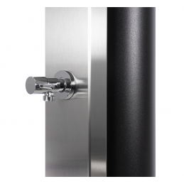 Douche de piscine solaire CROSS acier inoxydable avec rince pieds 40L