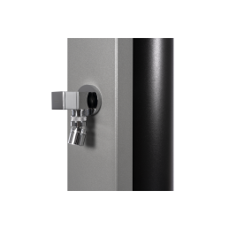 Douche de piscine solaire SQUARE grise avec rince pieds 40L