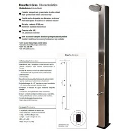 Douche de jardin solaire PULSATE Blanche 40L