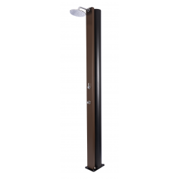 Douche de jardin solaire PULSATE Marron rustique 40L