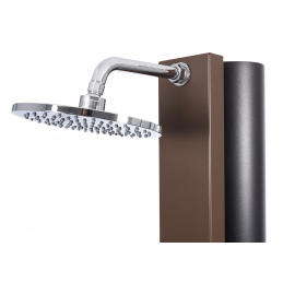 Douche de jardin solaire PULSATE Marron rustique 40L