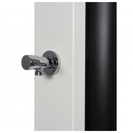 Douche de jardin solaire PULSATE Blanche avec rince pieds 40L