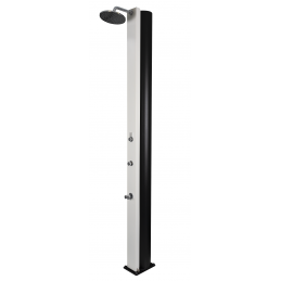 Douche de jardin solaire PULSATE Blanche avec rince pieds 40L