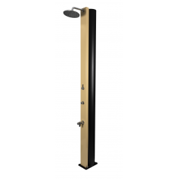 Douche de jardin solaire PULSATE beige avec rince pieds temporisé 40L