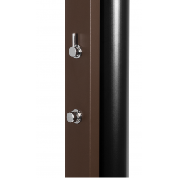 Douche de piscine solaire ULTIMATE Marron rustique 60L
