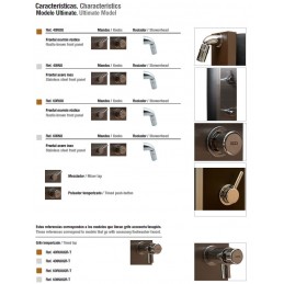 Douche de piscine solaire ULTIMATE marron rince pieds temporisé 40L