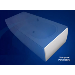 Tablier de baignoire latéral universel 70x55 cm en acrylique