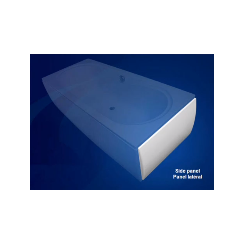 Tablier de baignoire latéral universel 70x55 cm en acrylique