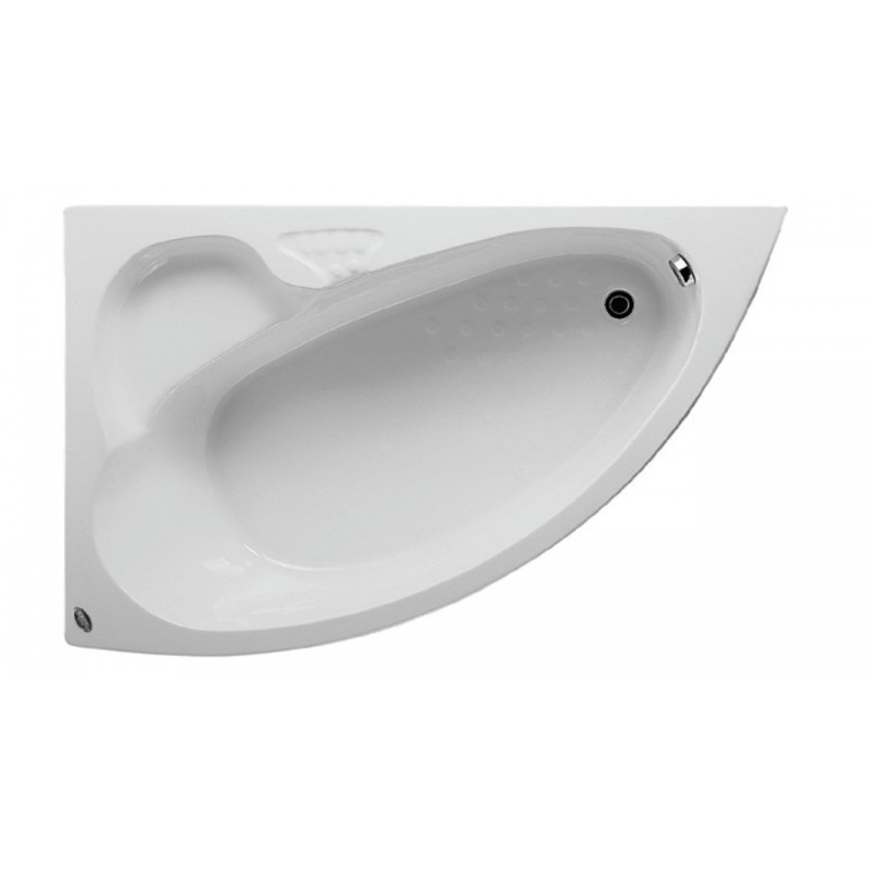 Baignoire d’angle acrylique KONCHILI 155x100 cm