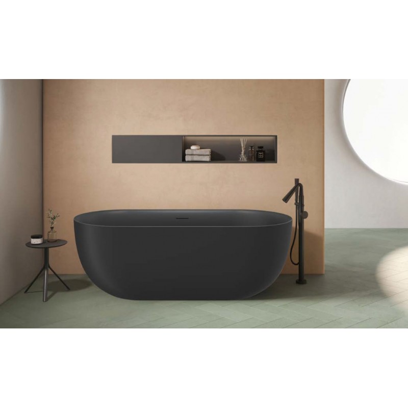 Baignoire îlot noire DANAE 160x75 x59cm