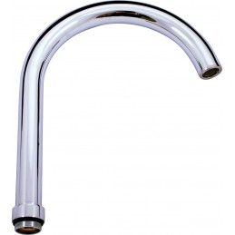 Mitigeur évier basse pression orientable en laiton chromé H. 32,8 cm