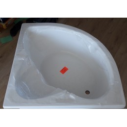 Baignoire d’angle acrylique MYKONOS 105x105 cm avec tablier