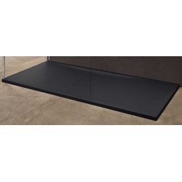 Receveur de douche noir ultraplat recoupable NOVELLINI CUSTOM 120x80 cm - H 3,5 cm