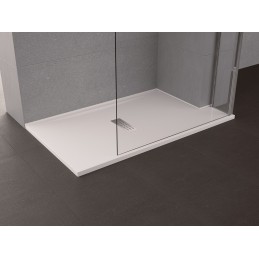 Receveur de douche blanc ultraplat recoupable NOVELLINI CUSTOM 140x90 cm - H 3,5 cm