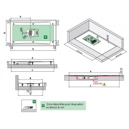 Receveur de douche blanc NOVELLINI CUSTOM 160x80 cm - H 12 cm
