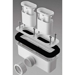 Receveur de douche blanc NOVELLINI CUSTOM 160x80 cm - H 12 cm