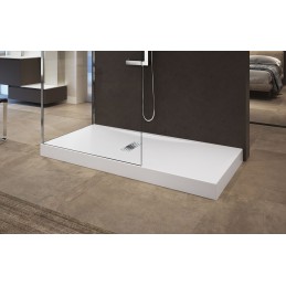 Grand receveur de douche blanc NOVELLINI CUSTOM 180x80 cm - H 12 cm