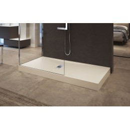 Grand receveur de douche beige NOVELLINI CUSTOM 160x70 cm - H 12 cm