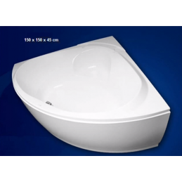 Tablier de baignoire pour baignoire d'angle duo ATHENA 150 cm en acrylique