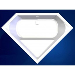 Baignoire d'angle acrylique CAVASUE 140x140 x45 cm