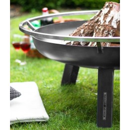 Brasero de jardin PORTO en acier 80 cm