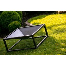 Brasero de jardin carré SQUARE 70 cm en acier