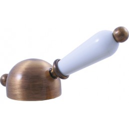 Colonne de douche LABE avec douchette laiton bronze et poignée en céramique H.111cm