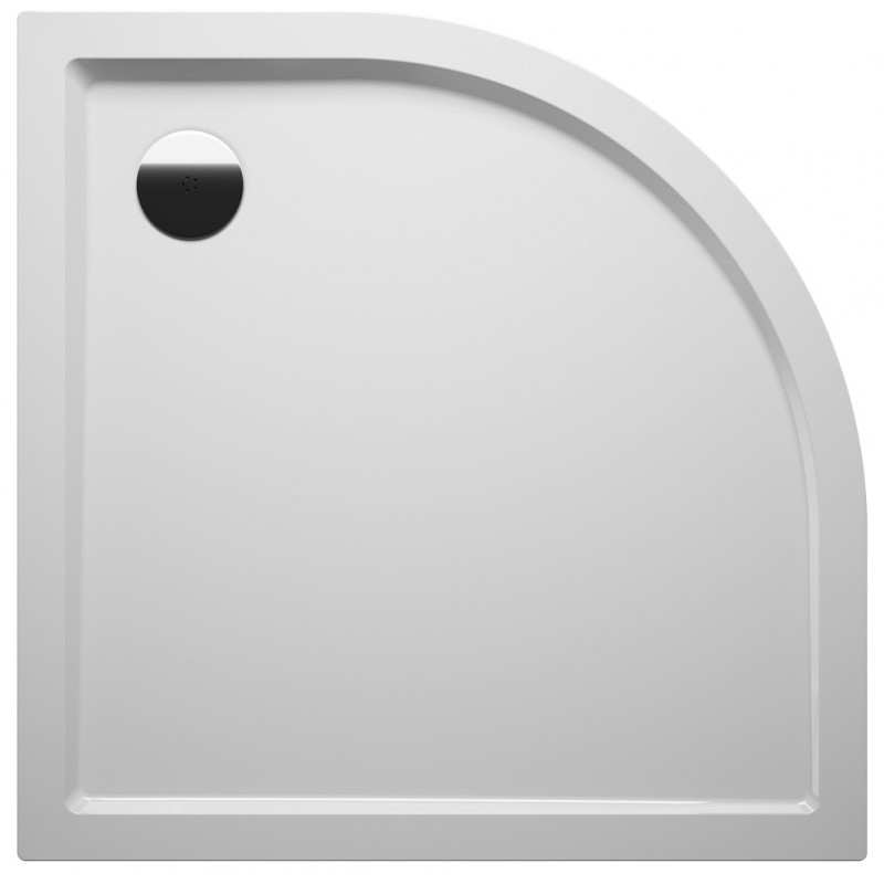 Receveur de douche acrylique quadrant RIHO DAVOS 279 80x80x4,5 cm avec pieds et tablier