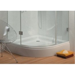 Receveur de douche acrylique quadrant  RIHO DAVOS 281 90x90x4,5 cm avec pieds et tablier