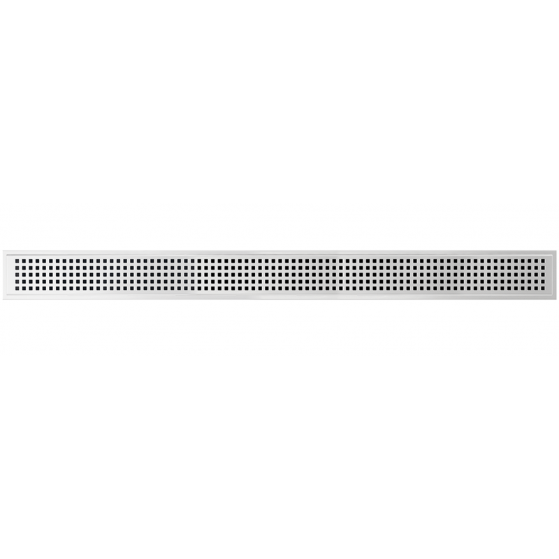 Grille KARE pour caniveau de douche 80 cm en acier inoxydable